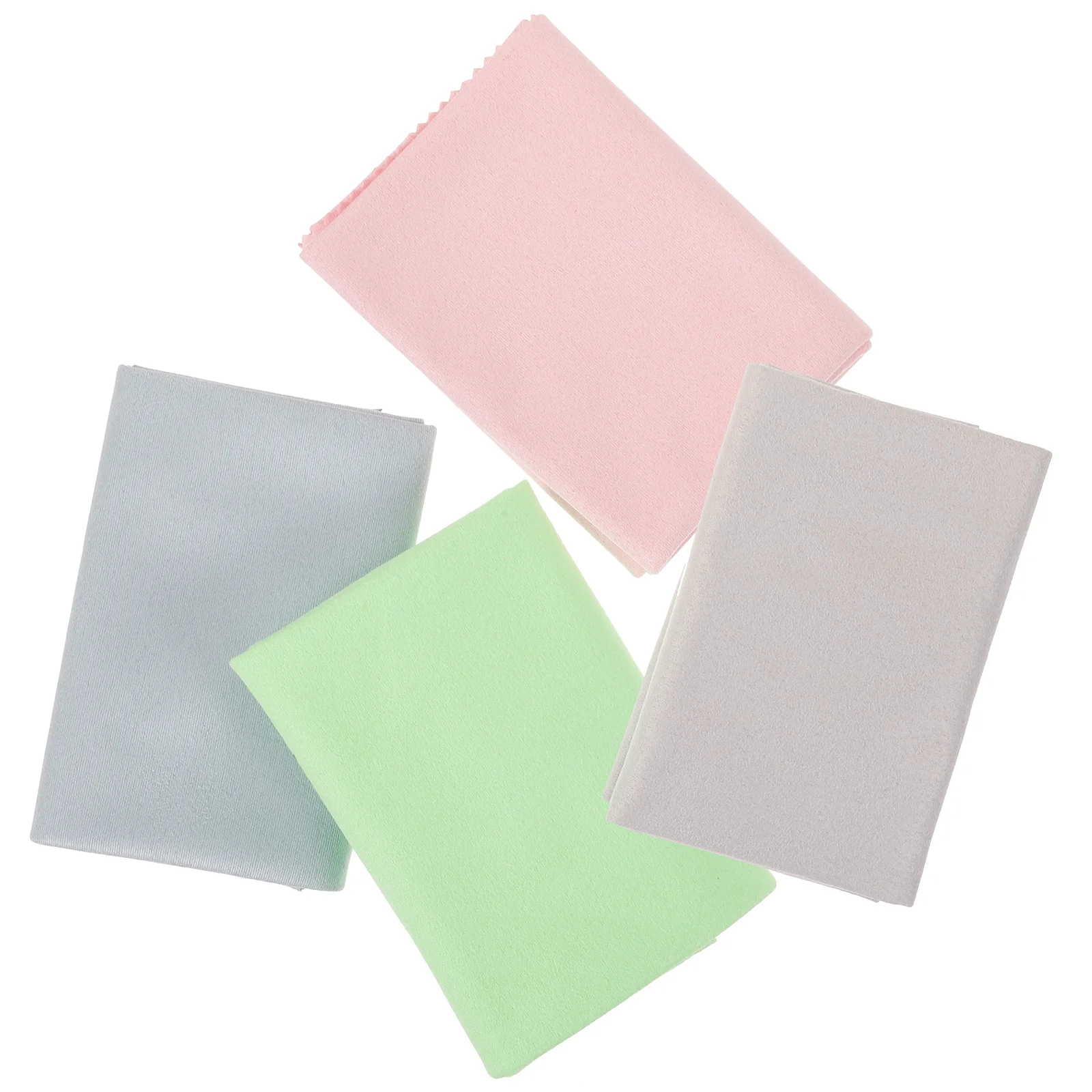 

4Pcs Eye Glass Clean Cloths Eyeglass Wipes Cloth Lenses Cloth for Glasses Portable Wipe Cloths