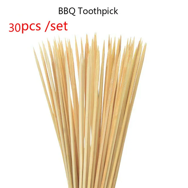Premium Disposable Bamboo BBQ Skewers - Pack of 30/50 for Grilling, Barbecue, and Outdoor Cooking