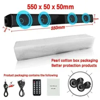 40W TV Soundbar Wired and Wireless Bluetooth Speaker Home Cinema Sound System Stereo Surround with FM Radio Music Center boombox - Image 6