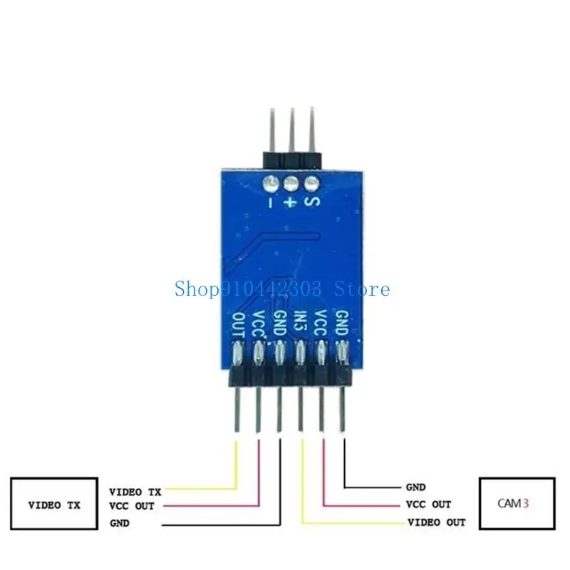 Module Commutation Vidéo 3 Canaux PWM pour Drone FPV