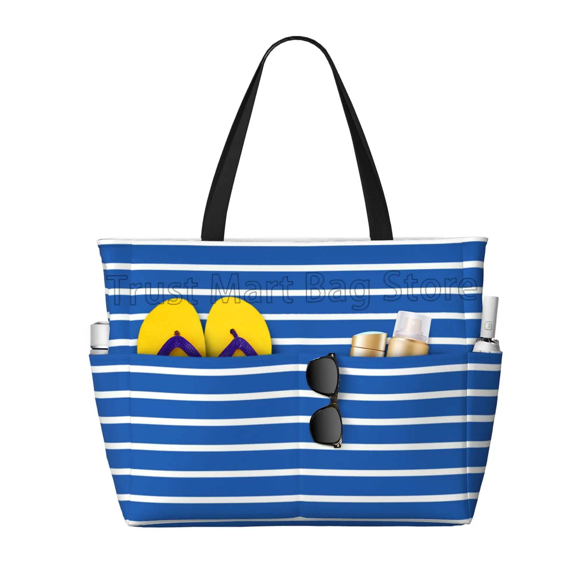 Ecofocet Borsa Mare Donna Grande XXL, Borsa Spiaggia Impermeabile con Cerniera, Borse da Piscina Grande Capacità, Famiglia Tote Bag Alta Capacità per