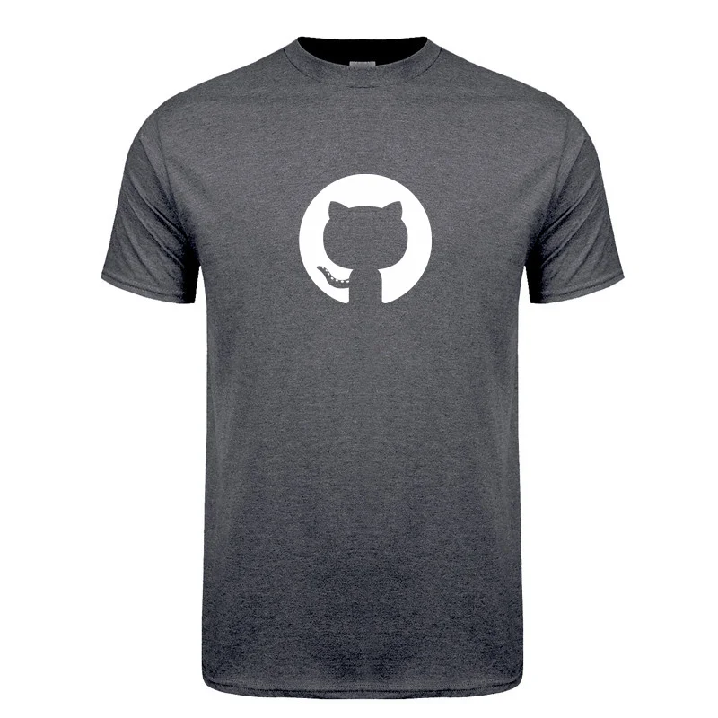 Github T 셔츠 여름 남성 재미 있은 면화 짧은 소매 프로그래밍 개발자 프로그래머 티셔츠 남자 친구 선물 탑 티 LH-149