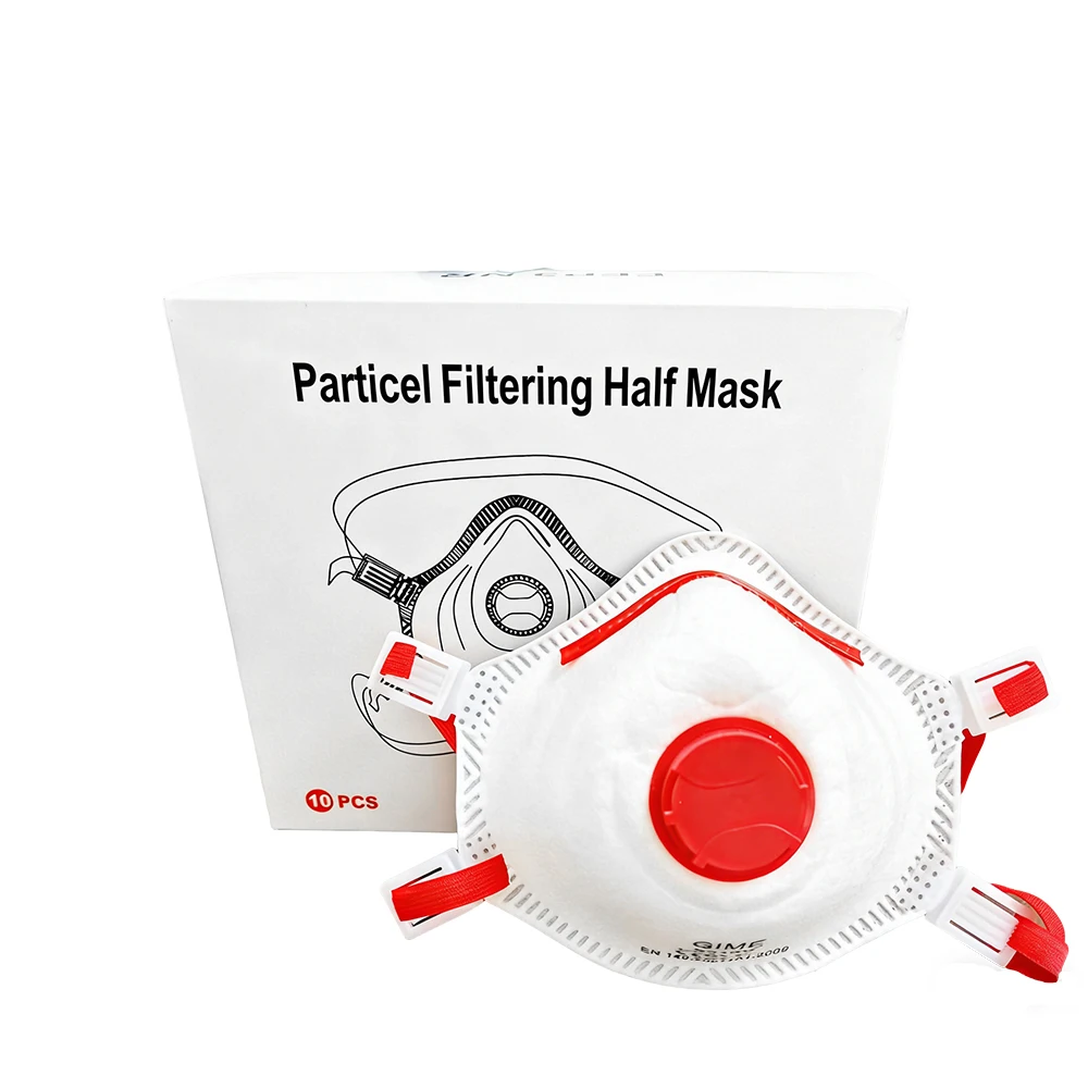 Masque FFP3 Jetable avec Valve - Lot de 10 - Protection 99%
