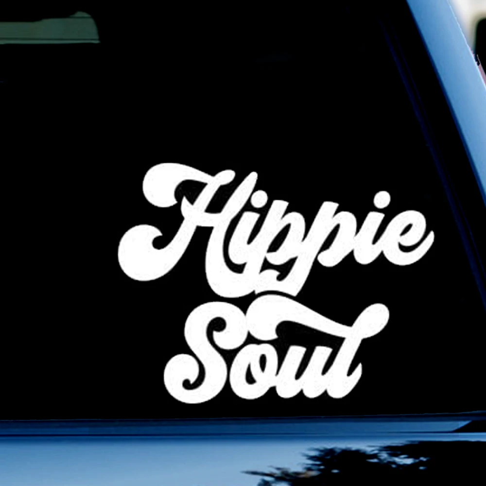 4 5x3 2 дюйма Смешные виниловые наклейки Hippie Soul для автомобиля грузовика окна