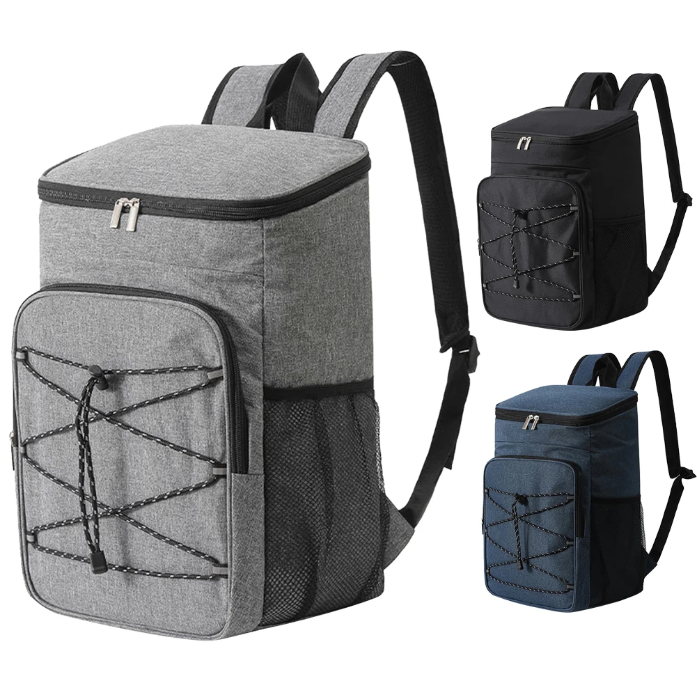 Cooler Backpack 30L Waterproof Backpack Large Insulated Cooler Bag Thermal Lunch Bag Camping Outdoor Travel BBQ Picnic Supplies