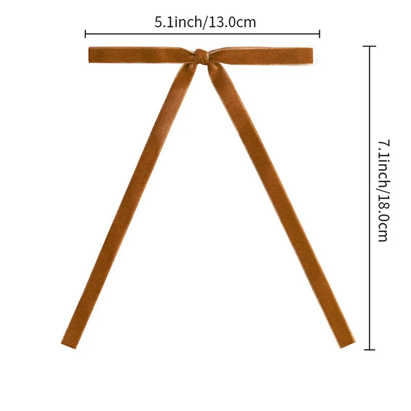 24 Pièces Nœuds En Velours Pour L'arbre De Noël,Nœuds En Velours