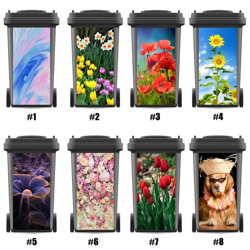 

Beautiful DIY trash can stickers Decal Animal wall stickers PVC kitchen accessories Home decor