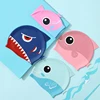 Kid's Swim Cap 3D Cartoon Design Swimming Hat Flexible Silicone Waterproof 6