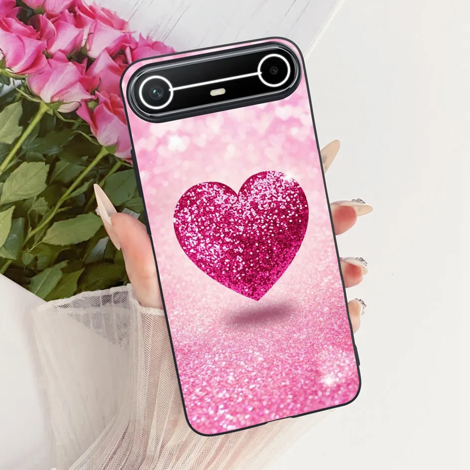 New Fashion Flower Bowknot Soft Silicone Protective Bumper Case - Slim Design