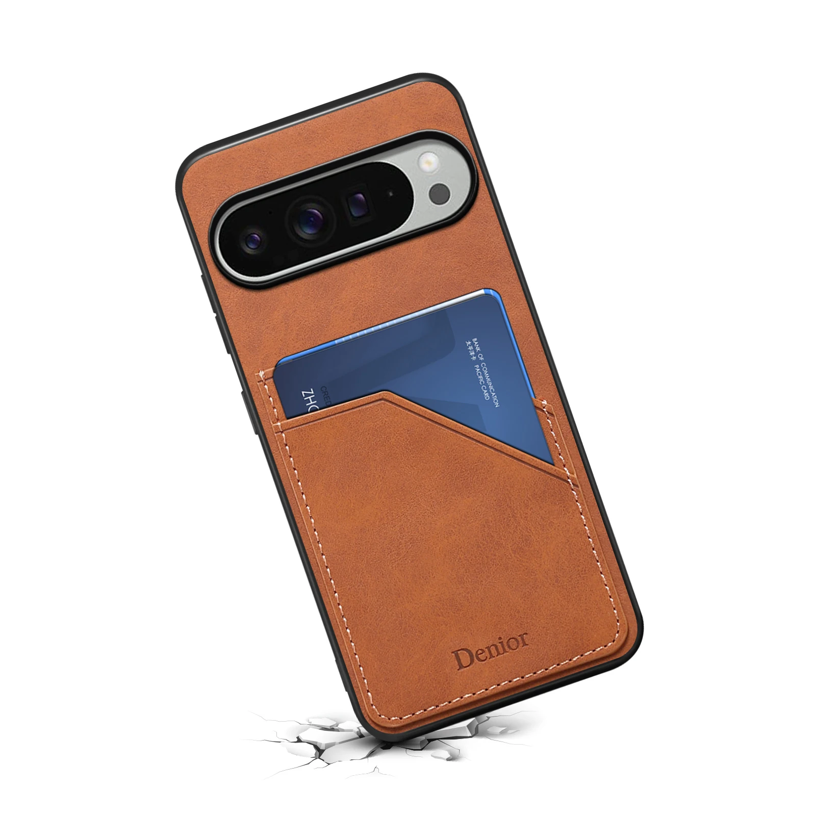Luxury Retro Wallet Phone Case Card Holder PU Leather Back Cover