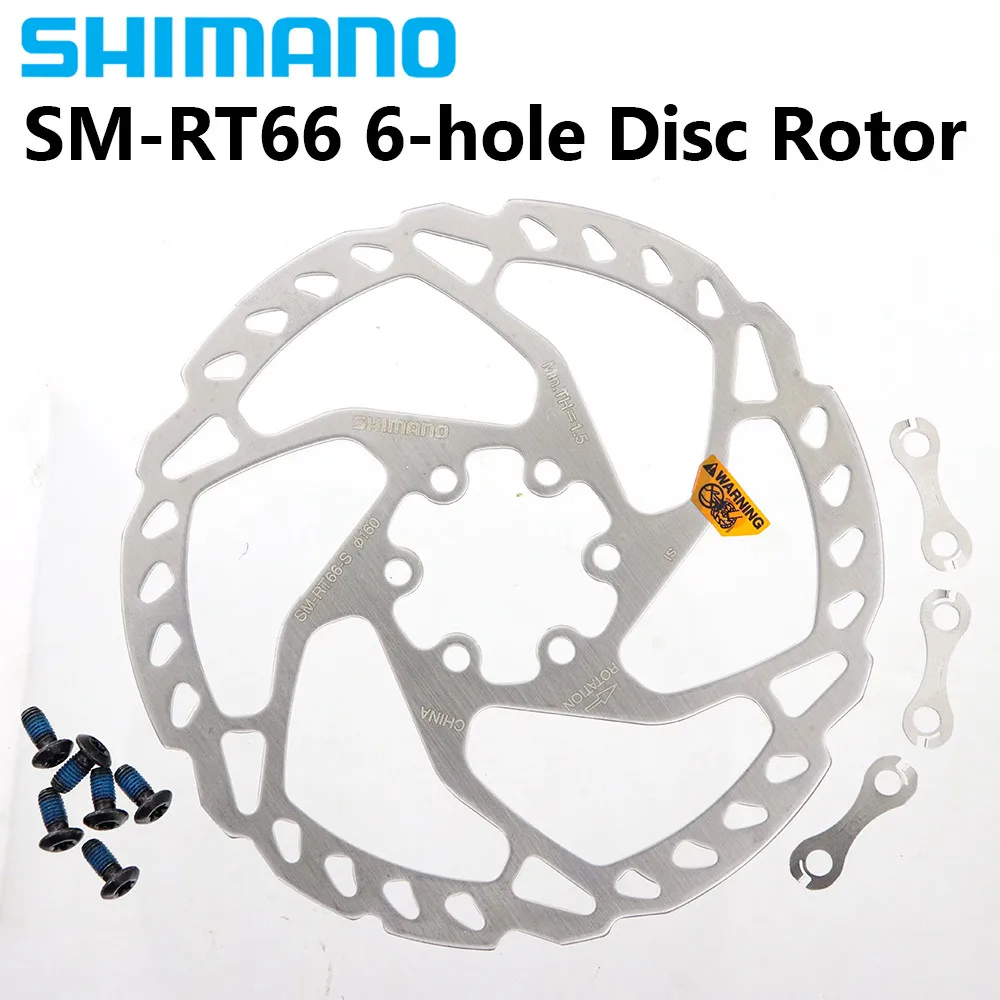 Original Shimano Deore SLX SM RT66 6 Bolt Disc Brake Rotor 160mm 180mm