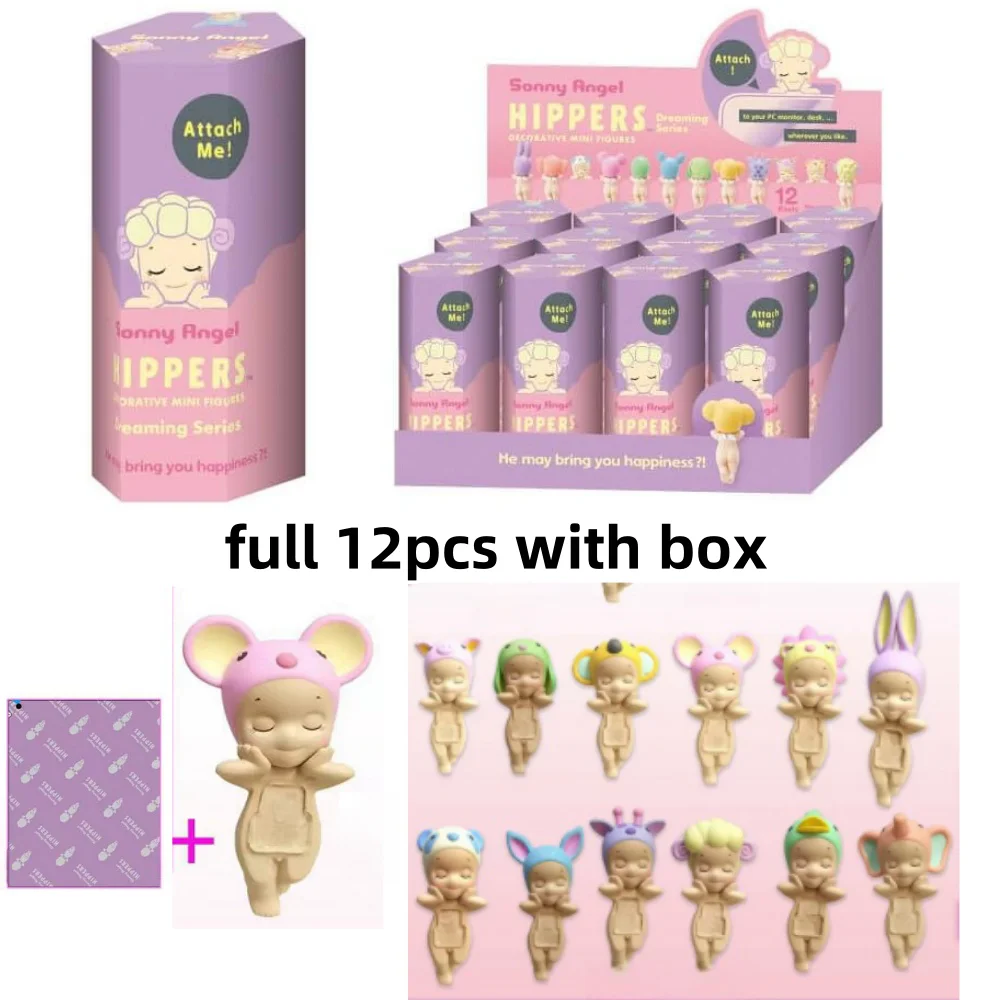 thumbnail image 1 of Figuras de acción de Sonny Angel Dreaming Sweet Mini Charm Candy Hippers, modelo de anime misterioso y sorpresa, regalos de Navidad, 1 of 5