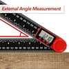 2-in-1 Digital Angle Meter Inclinometer Digital Angle Ruler Electronic Goniometer Protractor Angle finder Measuring Tool 6