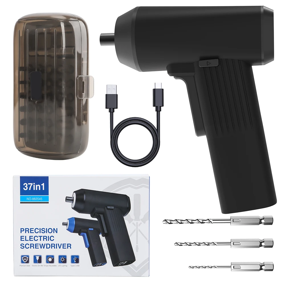 Cordless Electric Screwdriver Professional Power Tool 2500mAh Lithium Battery Rechargeable S2 Steel Bit Wireless Screwdriver Set 1 20pcs original samsung rechargeable battery 3 6v 2500mah inr18650 battery 25r 20a lithium battery screwdriver flashlight