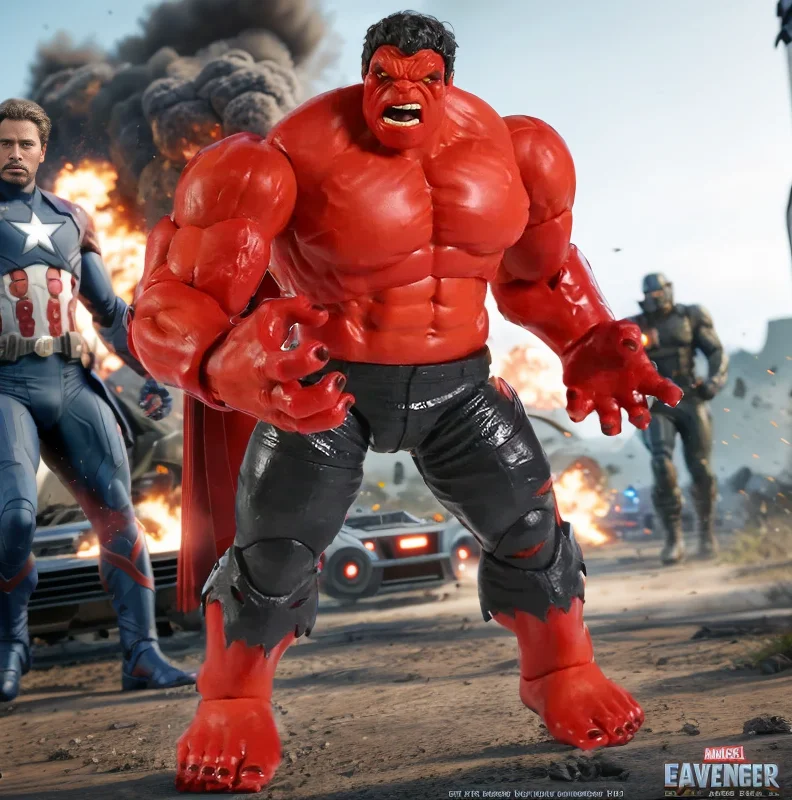 Hot Toys Marvel Legends Hulk Retro Series 1 20Th Anniversary Action Figure Model Toy Gift Collection Figurine Christmas Toys