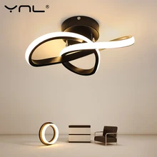 

Modern Creative LED Ceiling Lamp Aisle Black/Golden Minimalist Home Decoration Bedroom Living Room Dining Room Ceiling Lights