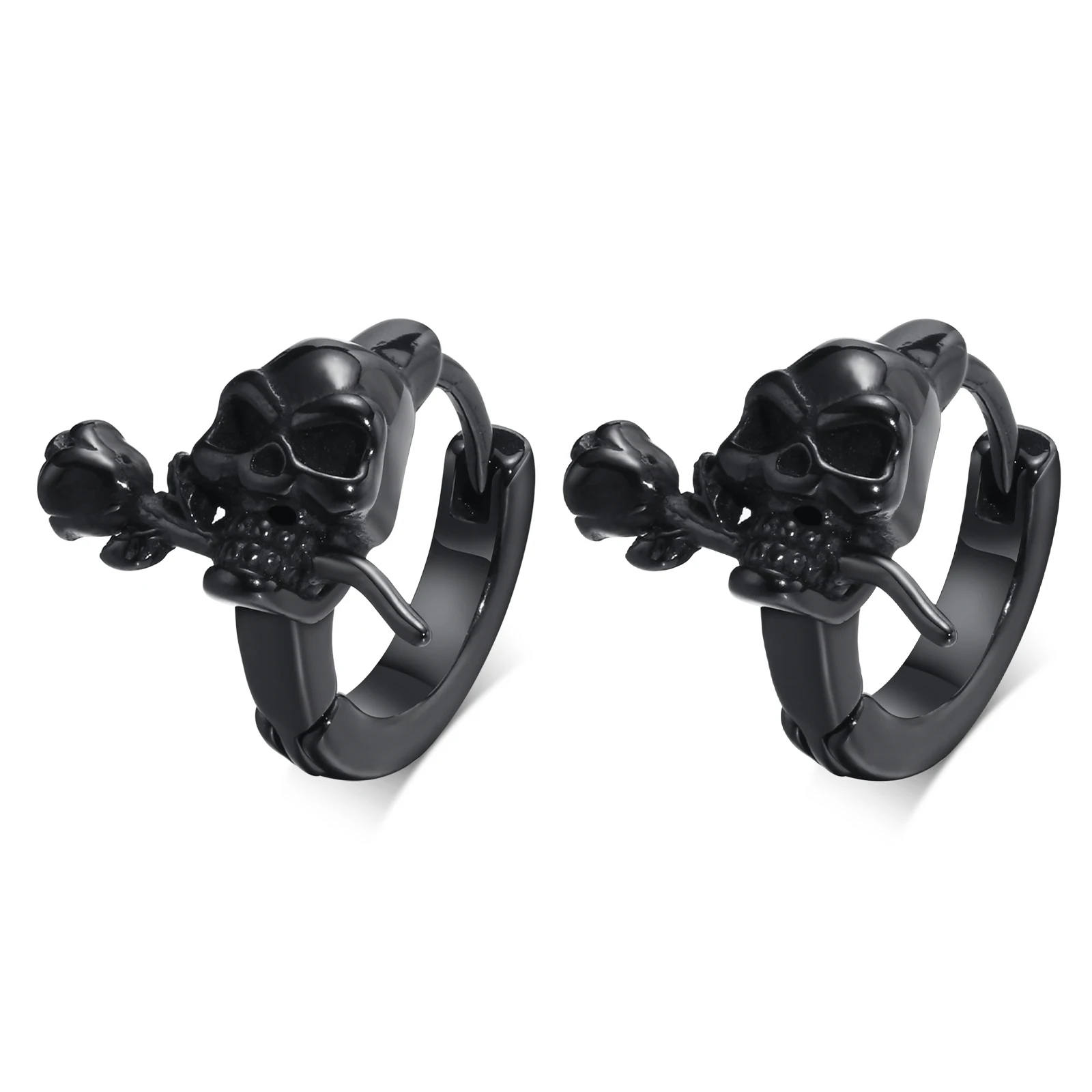 Anillo De Calavera De Cabra Vintage Para Hombr, Joyería Gótica Punk