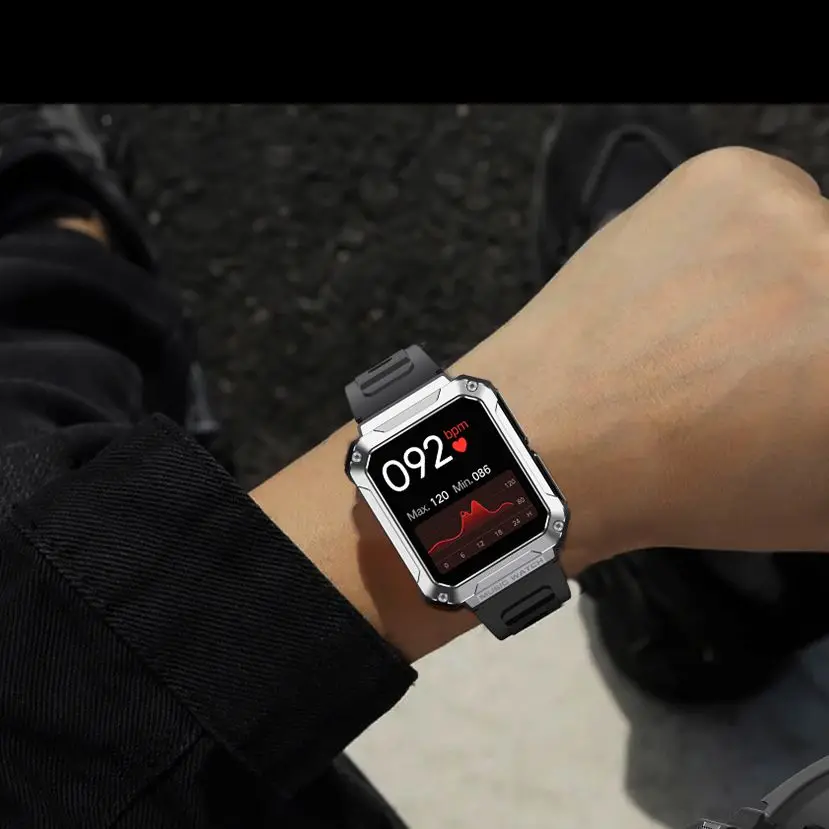Rainbuvvy T93 Earphone TWS Smartwatch 2 in 1 Extra Large Memory Appearance Stylish and Cool 1.96