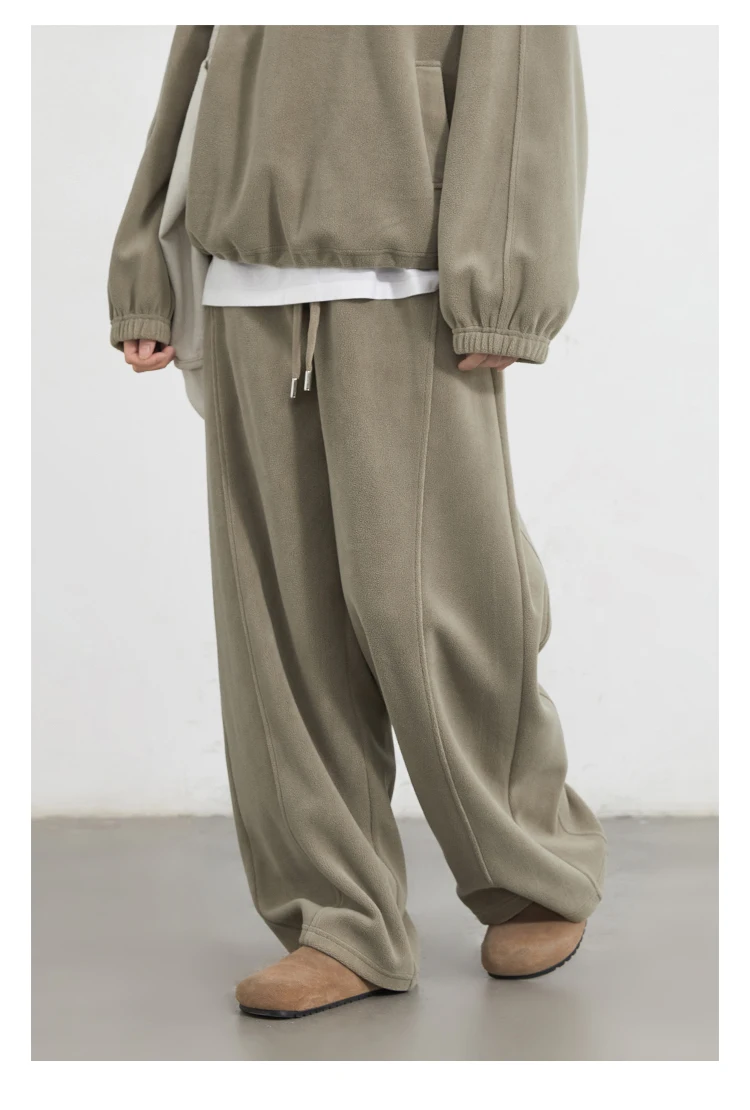 CHIC VEN Women Sweatsuit Loose Casual New Granular Velvet Stand Collar Female Top Pants Set for Woman Sport Autumn Winter 2025 Image 13