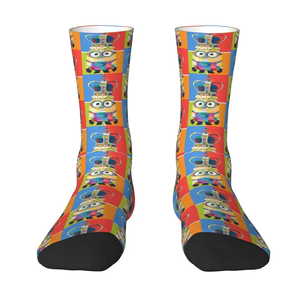 Custom Cool Print M- Minions Cartoon Socks for Women Men Stretchy Summer Autumn Winter M- Minions Bananas Crew Socks 41 S29e1e01b208a47a29e6ff761a8d6be6cf