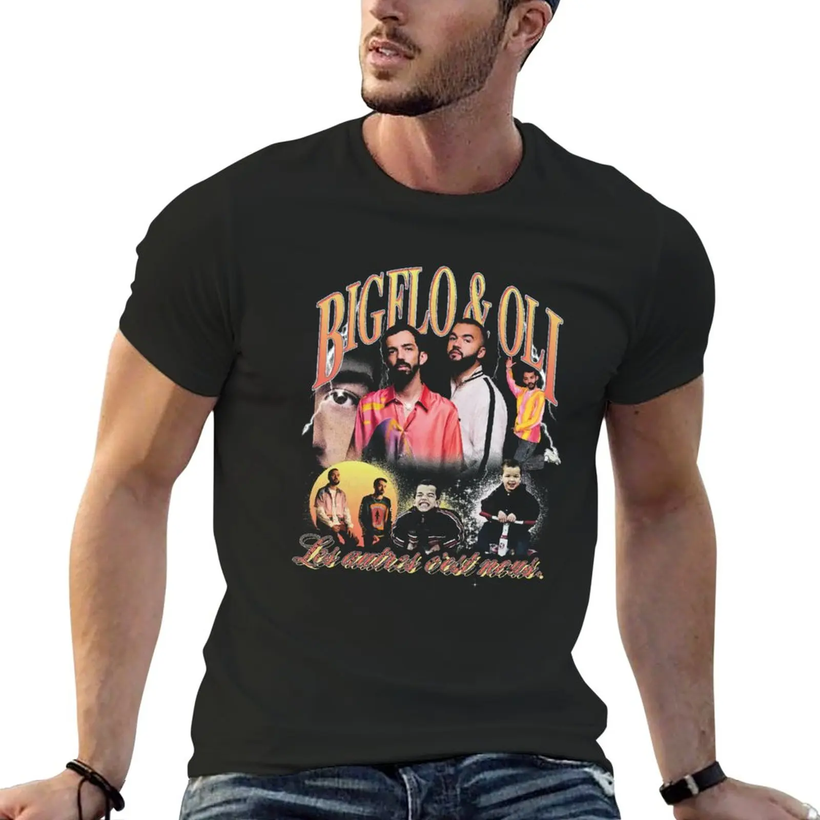 New Bigflo Et Oli T-Shirt boys animal print shirt quick drying t-shirt t shirt man workout shirts for men