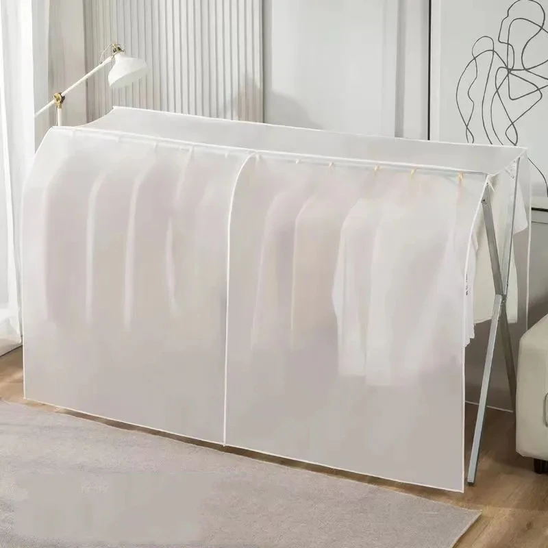 

X-образная вешалка для одежды PEVA, простая Пылезащитная ткань, домашняя одежда для спальни, пылезащитный чехол, портативный Съемный дом, искусственный пылезащитный чехол