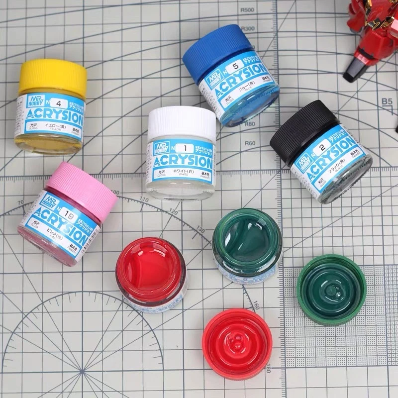 Mr.HOBBY N 시리즈 10ml 브러시 에어브러시 페인팅 취미 DIY 클레이 피규어 군용 모델 채색을 위한 새로운 수성 모델 페인트