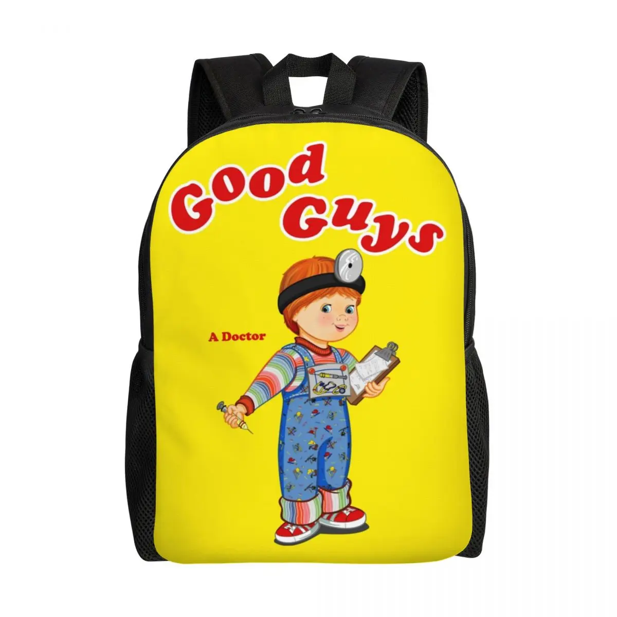 

Good Guys Doctor Backpacks for Women Men Water Resistant College School Child's Play Chucky Bag Print Bookbags