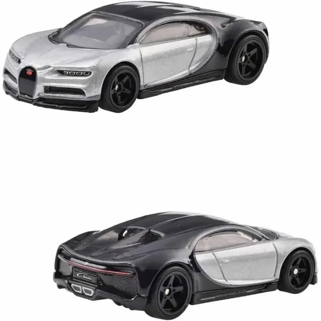 Hot Wheels Bugatti Veyron & Chiron 2台セット Amazon.com: Hot Wheels HKF52 Premium 2-Pack Bugatti Veyron