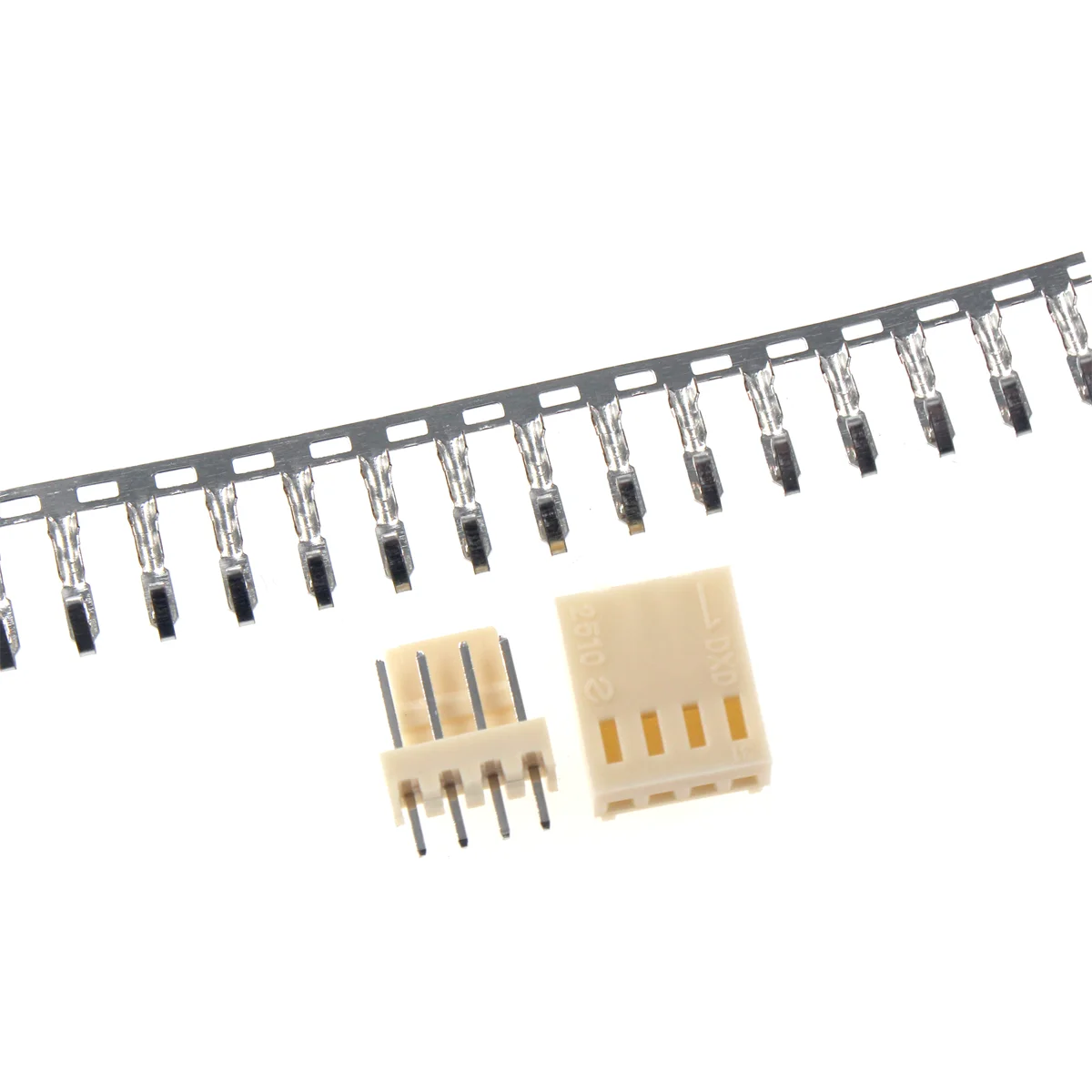 10PCS KF2510 Connector 2.54mm Pitch 2P-10Pin Straight/Curved Male Female Socket Housing Plug Pin Header Crimp Terminals KF-2510