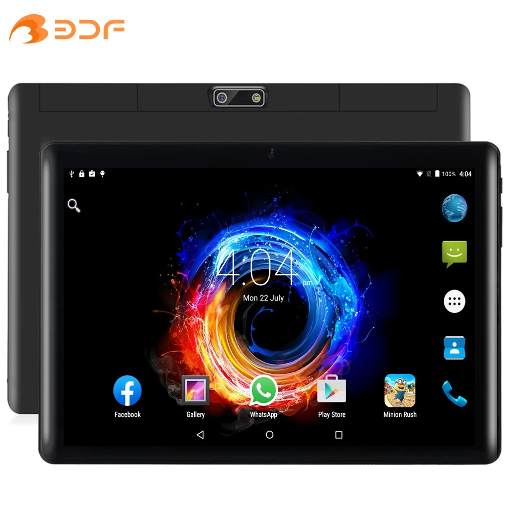 New 10.1 Inch Tablet Pc Octa Core Android 9 Google Play 4GB RAM 64GB ROM Dual SIM Phone Call WiFi Bluetooth Android Tablets 【word premiere】nenmone pad7 10 1 inch tablet android dual 4g phone call tablets pc 4gb rom octa core 8mp camera type c port