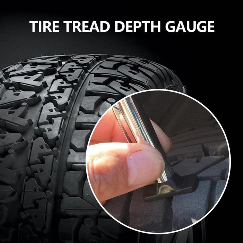 25mm Car Wheel Tyre Cylindrical Measuring Ruler Digital Tire Tread Pattern Depth Gauge Meter Automobile Repair Tool 2