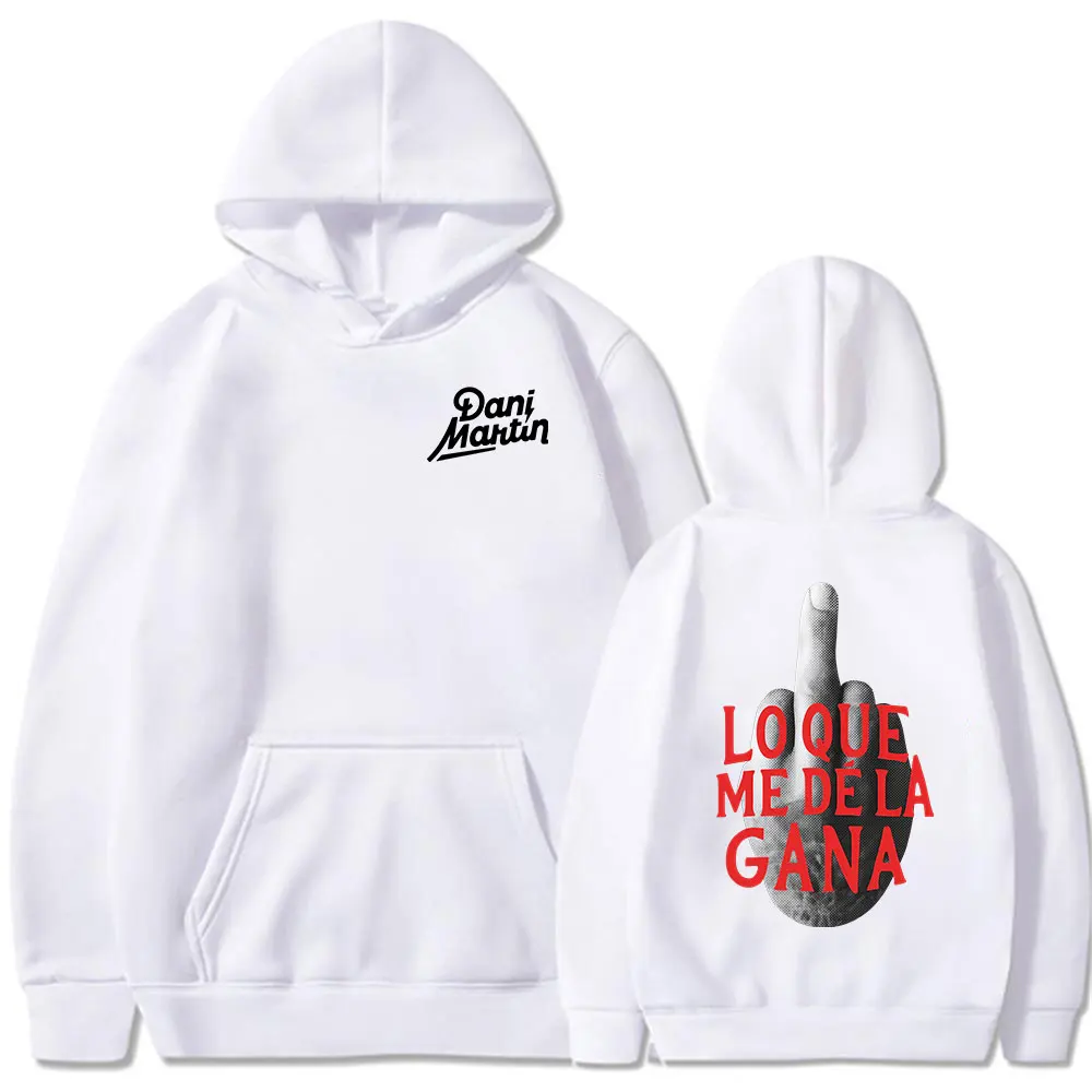 Dani Martin Lo Que Me De La Gana Album Hoodies Men Women Clothing Fashion Hip Hop Oversized Hooded Sweatshirts Casual Pullovers