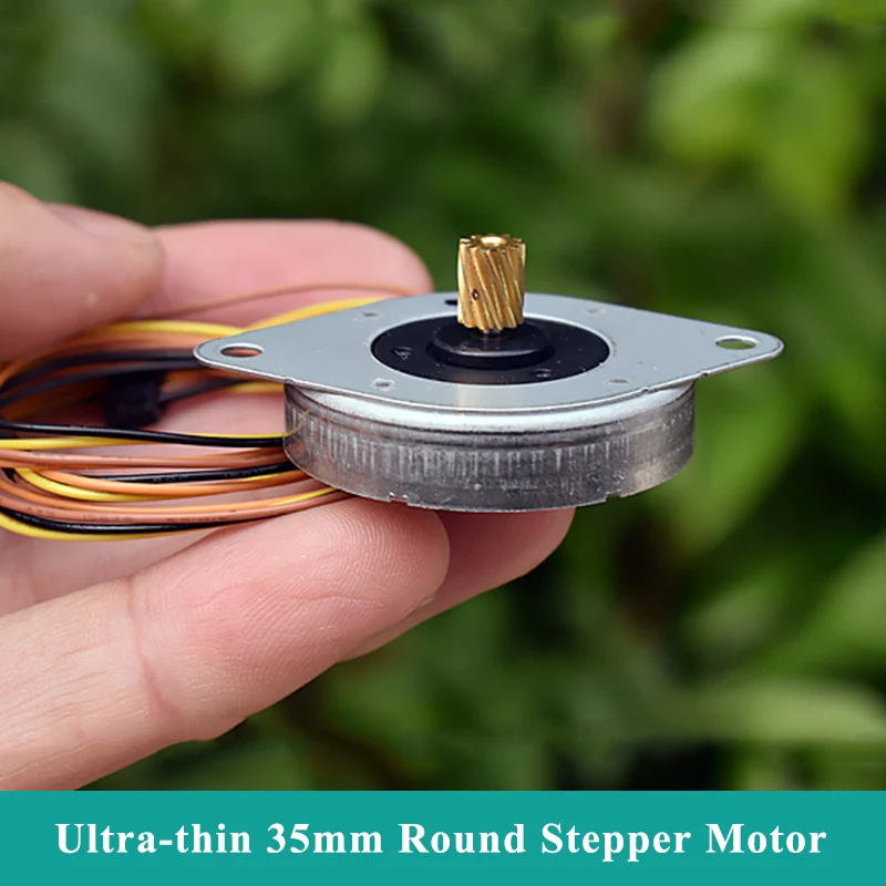 MOATECH Ultra-thin 35MM Micro Round Stepper Motor Precision 2-Phase 4-Wire Stepping Motor Step Angle 3.75 Degree DIY CNC Robot stepper motor