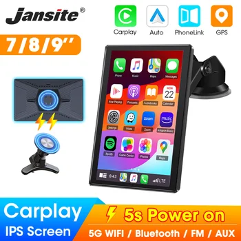 7/8/9 ''soporte de orientación y retrato espejo de coche Radio inalámbrica Carplay Android Auto reproductor de vídeo Multimedia pantalla Universal 1