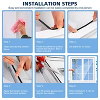 Anti Fly Mosquito Net DIY Self-Adhesive Fly Mosquito Window Net Mesh Mosquito Insect Bug Net Curtains for Windows - Image 5