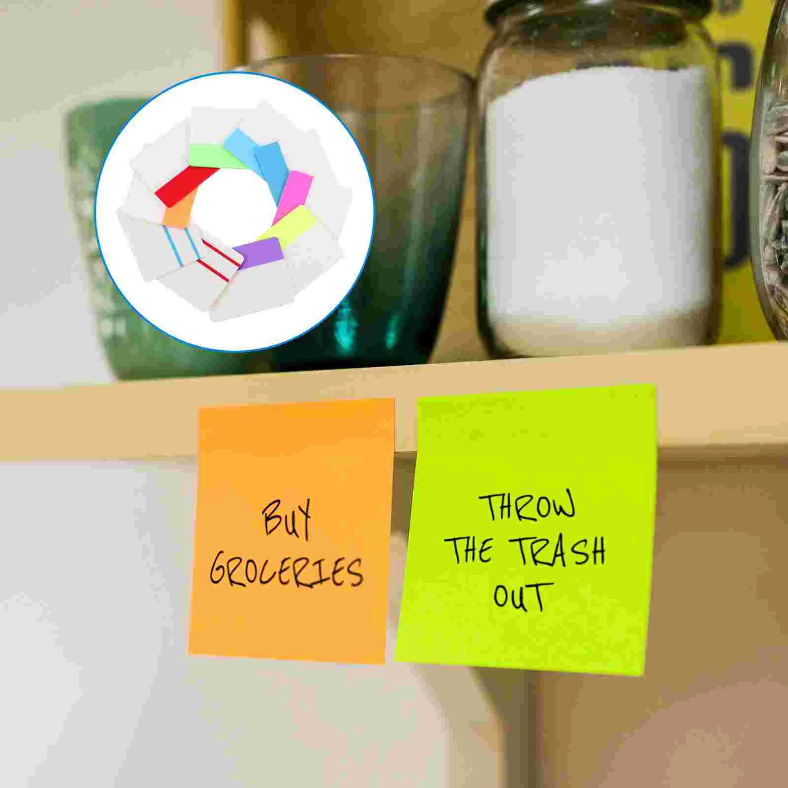 10 Books Month Tabs Small Memo Notebook Portable Notepad for Students Notepads Women Clear Pocket Sticker Notes