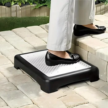 Heavy-Duty Adjustable Non-Slip Stepping Stool Sturdy Polypropylene with Rubber Mat Portable Indoor Outdoor for Car Bed Stairs 1