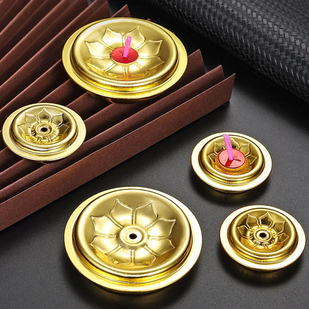 

48 Pcs Wick Float Decor Tray Oil Lamp On-Water Simple Holders Butter Supplies Rack Aluminum