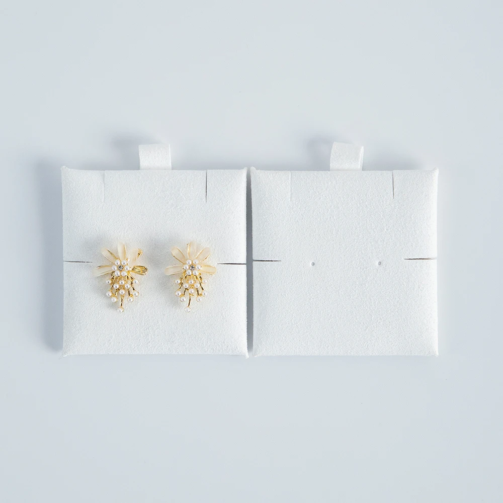 Mikrofaser-Suedette-Schmuckverpackungs-Display-Pads können personalisierte Ohrringe, Halsketten, Armbänder, Schmuck-Einlegekarten sein – Detail 19