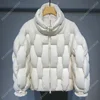 Unisex Thick Parkas Jackets Women Luxury Designer Square Weave High Collar Warm Jacket Casual Oversized Warm Puffer Bubble Coat 3