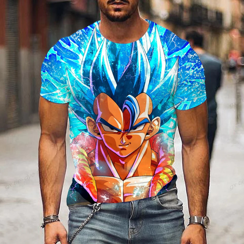 

Dragon Ball Z Baby Suit Son Goku Children's Summer Men's T-Shirt Anime Cartoon Print White Balck T-shirt Boys and Girls' Top