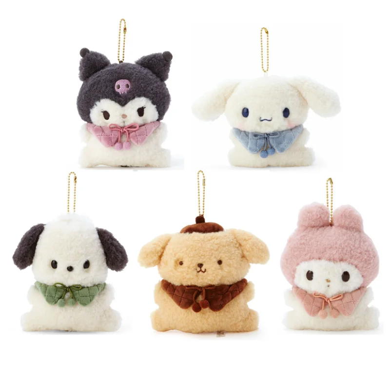

Sanrio Kuromi Pachacco Cinnamoroll Melody милый брелок для ключей с разрезами Мультяшные мягкие игрушки-животные подарок для девочек