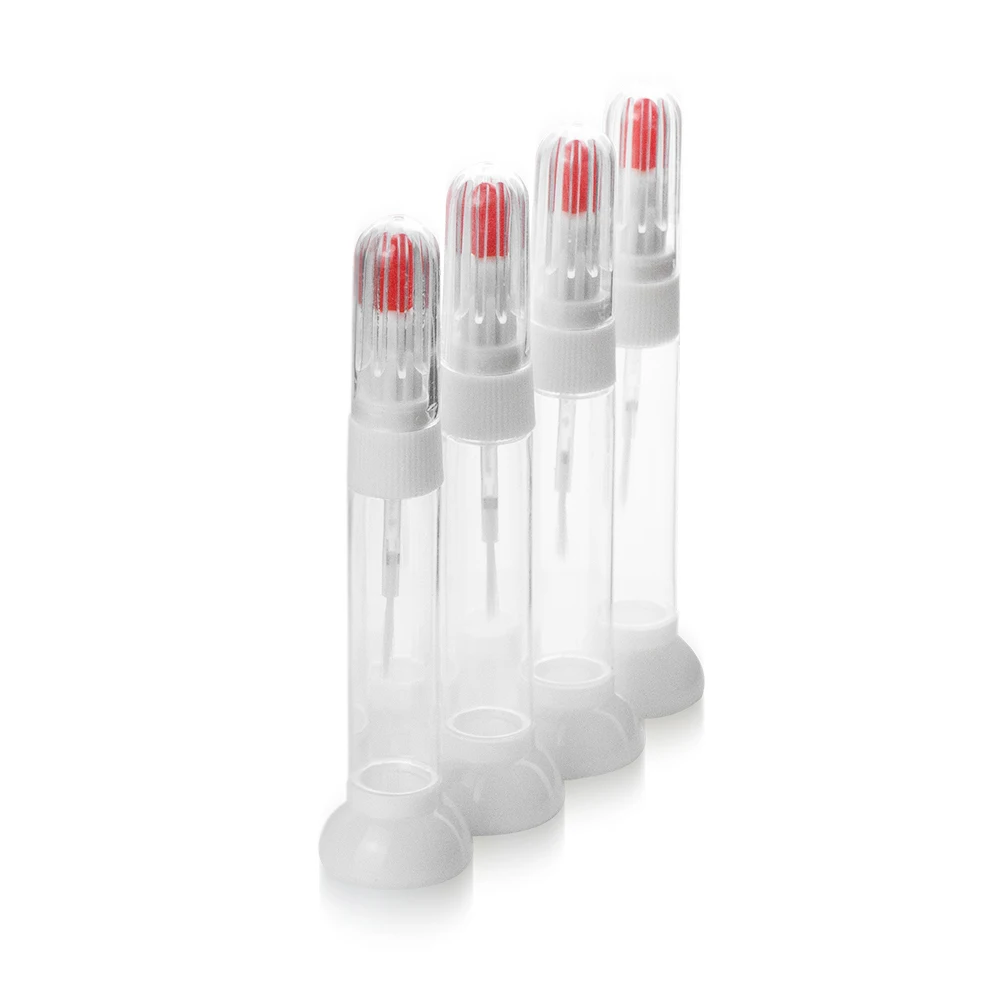 100pcs/lot (without printing) Kimcci Dotted Pen+Drawing Pen Nail Art Tools 2 IN 1 Needle Brush Dual-use  Empty Bottle 4