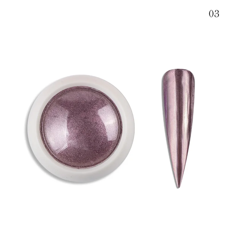 #Christmas Gold Silver Mirror Nail Chrome Powder 25-Color HOLO Glazed Metallic Rubbing Powder Super-Bright Manicure Dust