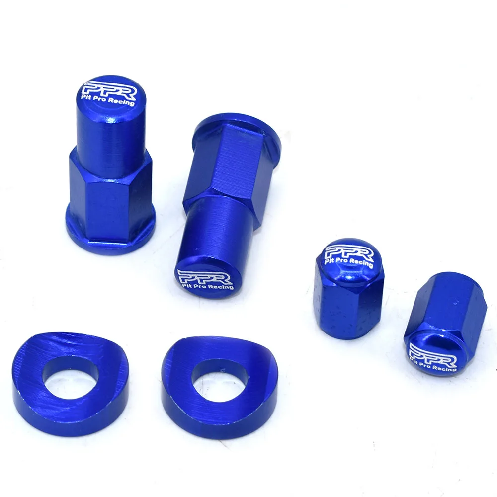Dirt Bike Rim Lock Nuts Bolts Spacer Motocross Valve Cap For CRF 250R 450R 250X 450X 250 450 450RX 250RX CR 125 250 CR250 dirt bike rim parts motorcycle spokes motorcycle wheel valve stem