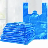 100pcs Various Size Blue Plastic Storage Bag Clothes Quilts Thicken Handheld Packag Bag Transport Pack Bag Handheld Garbage Bags 1