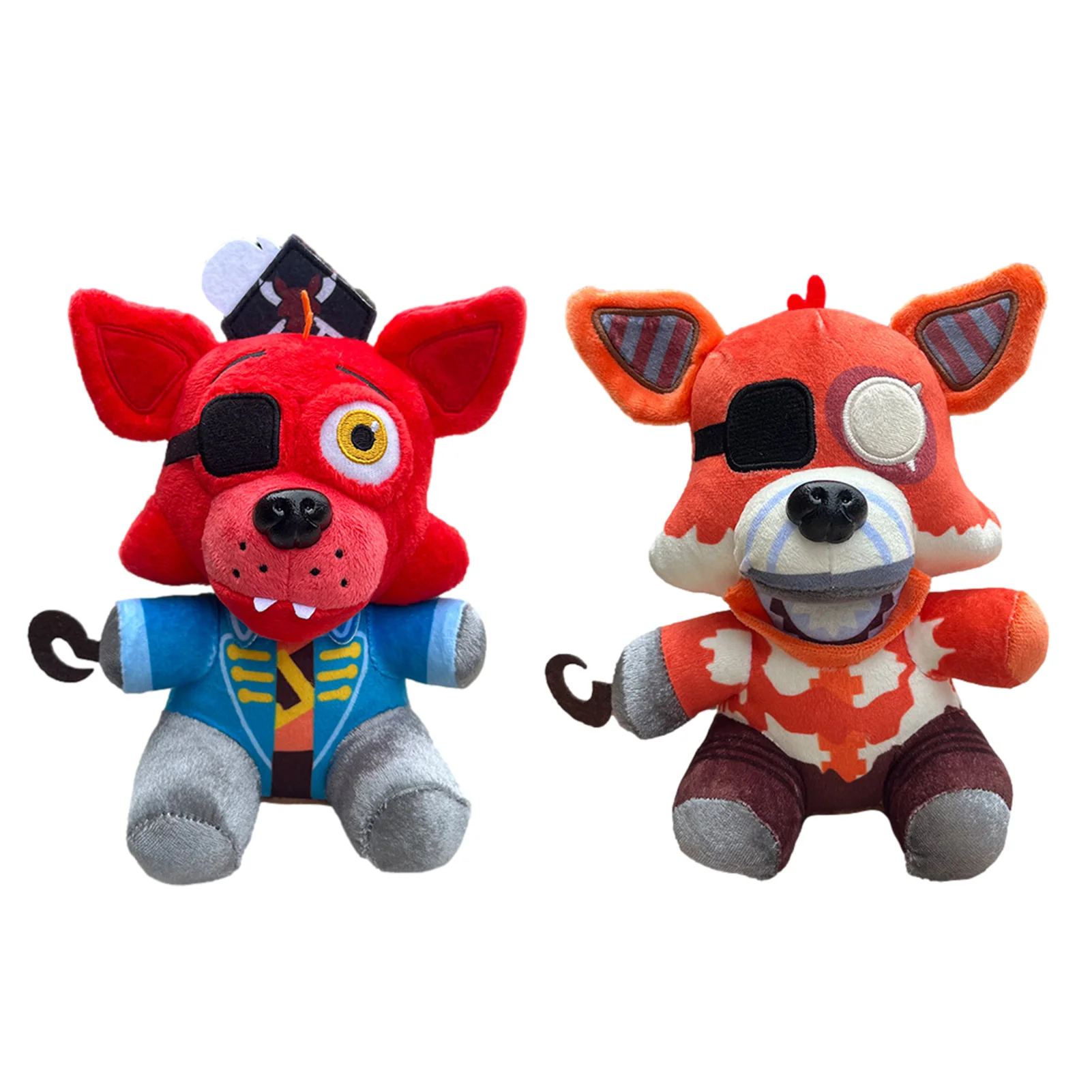 20cm Withered Foxy Plush Toy Stuffed Animal Five Night Withered Fox Rabbit Horror Doll Pillow Boys Girls Soft Toys Children Gift