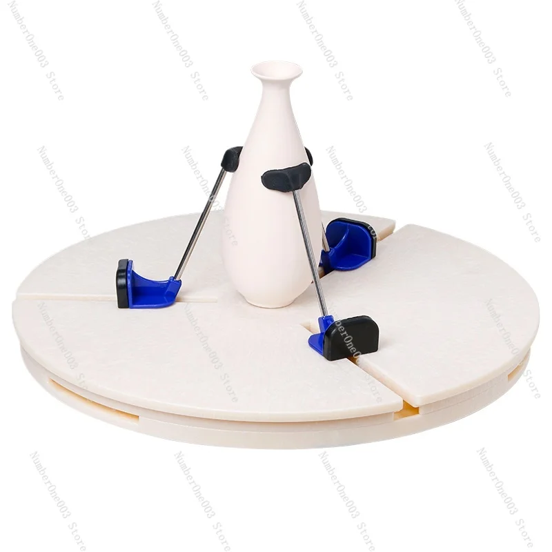 

Ceramic Triangle Trimming Clamp Automatic Centering Teaching Trimming Artifact Vase Bowl Cup Novice Embroidery Tool