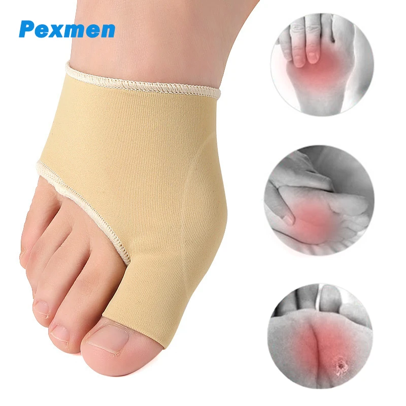 Pexmen 2Pcs/Pair Gel Bunion Corrector Big Toe Protector Pain Relief Hallux Valgus Bunions Pads Foot Cushion Brace Sleeve pexmen 2pcs bunion corrector big toe protector pain relief hallux valgus bunions pads foot cushion sleeves for men and women